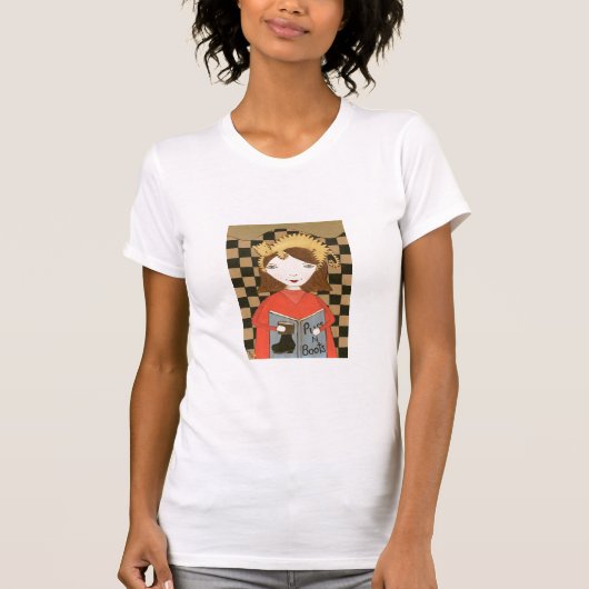 Lezen met Kat T-shirt (Voorkant)