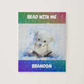 "LEZEN MET ME" RAINBOW PUZZZLE PERSONALIZED LEGPUZZEL (Verticaal)