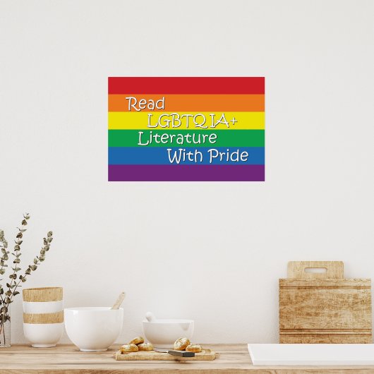 Lezen met Pride poster (Keuken)