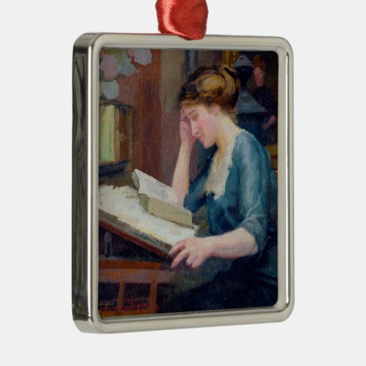 Lezen Metalen Ornament (Rechts)