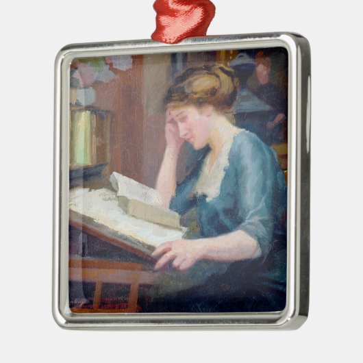 Lezen Metalen Ornament (Links)