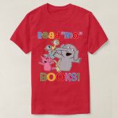 lezen mo boeken leraar bibliotheekclub piggie olif t-shirt (Design voorkant)