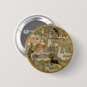 Lezen naar de dieren ronde button 5,7 cm (Voorkant /achterkant)