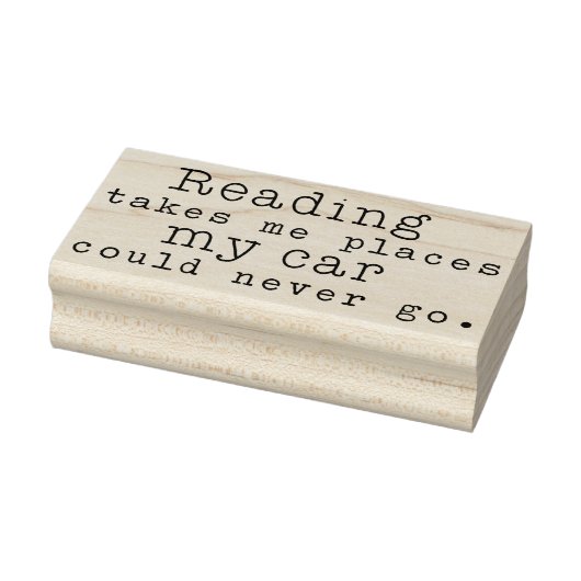 Lezen neemt me plaatsen rubberstempel (Stempel)