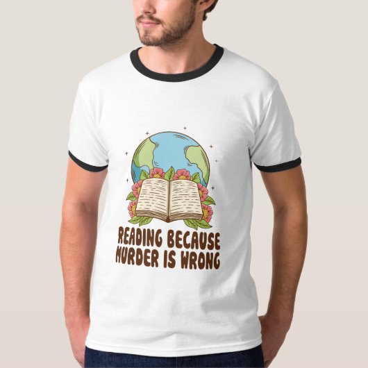 Lezen omdat moord een verkeerd T-shirt is (Voorkant)