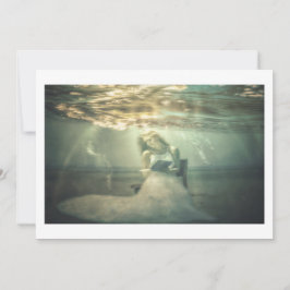 Lezen onder Zee mooie originele fantasiekunst Kaart