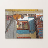 Lezen op straat in Cartagena Colombia Legpuzzel (Horizontaal)