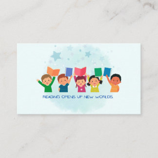 Lezen opent nieuwe werelden visitekaartje