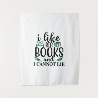Lezen over kunst Ik hou van grote boeken en ik kan Wandkleed