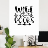 Lezen over kunst wild over boeken poster (Thuiskantoor)