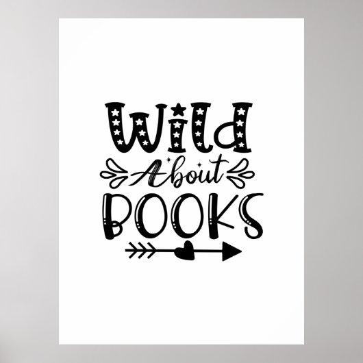 Lezen over kunst wild over boeken poster (Voorkant)