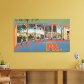 Lezen, Pennsylvania - Grote Letter-scènes Canvas Afdruk (Insitu (Woonkamer))