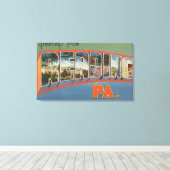 Lezen, Pennsylvania - Grote Letter-scènes Canvas Afdruk (Insitu (Houten vloer))