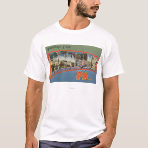 Lezen, Pennsylvania - Grote Letter-scènes T-shirt