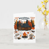 Lezen Retreat Ghost Lees meer Boeken Funny Hallow Kaart (Gele Bloem)