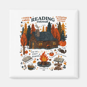 Lezen Retreat Ghost Lees meer Boeken Funny Hallow Magneet