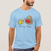 Lezen Rocks Grappig Boek Leraar T-shirt (Voorkant)