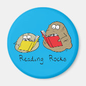 Lezen Rocks Grappig Boek Magnet (Voorkant)