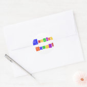 Lezen Rocks Tshirts en geschenken Ronde Sticker (Envelop)