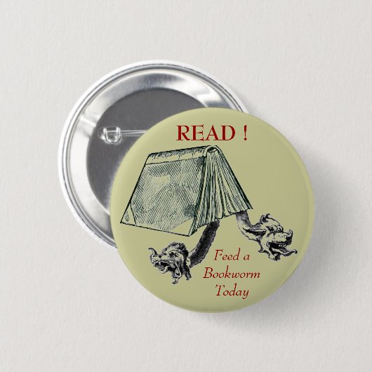 LEZEN! RONDE BUTTON 5,7 CM (Voorkant /achterkant)