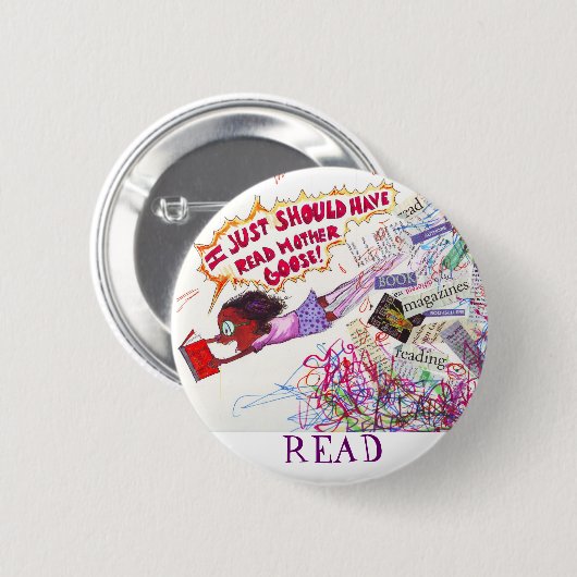 Lezen Ronde Button 5,7 Cm (Voorkant /achterkant)