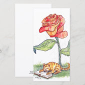 Lezen Roos bladwijzer kaart (Voorkant / Achterkant)