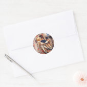 Lezen samen ronde sticker (Envelop)
