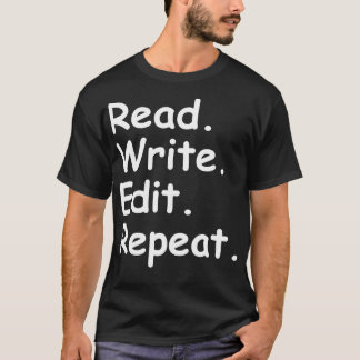 Lezen Schrijven Herhalen bewerken T-shirt