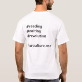 Lezen, schrijven, revolutie: FOURCULTUUR T-shirt (Achterkant)
