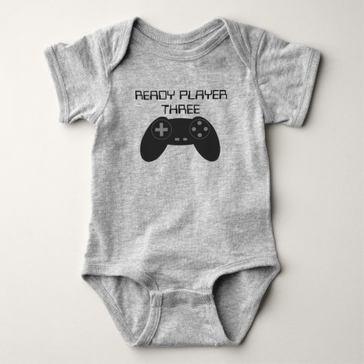 LEZEN SPELER DRIE gamer Romper (Voorkant)