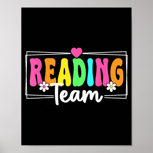Lezen Team Docent Terug naar school lezen Poster (Voorkant)
