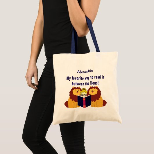 Lezen tussen de leeuwen tote bag (Voorkant (product))