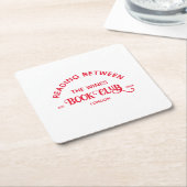 Lezen tussen de wijnboekenclub Red Crest Kartonnen Onderzetters (Schuin)