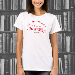 Lezen tussen de wijnboekenclub Red Crest T-shirt