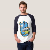 Lezen van Beer in onbelaste stand T-shirt (Voorkant volledig)