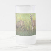 Lezen van bergen Deer - Gepersonaliseerd Matglas Bierpul (Center)