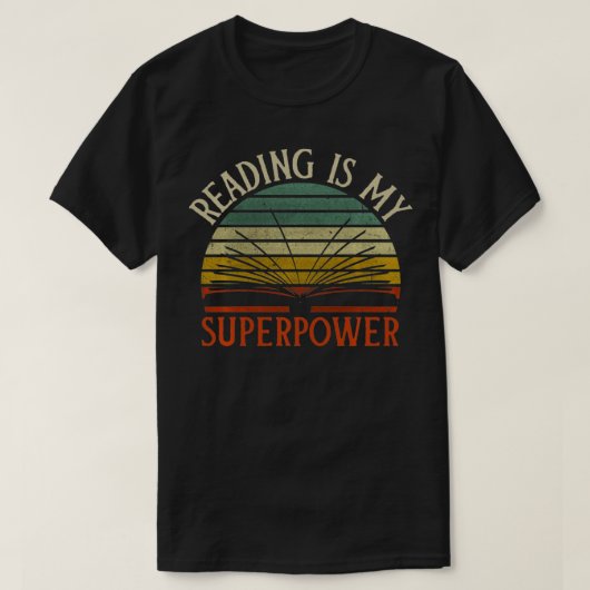 lezen van bladwijzer is Mijn Superpower T-shirt (Design voorkant)