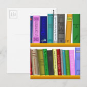 lezen van boekenbibliotheek briefkaart (Voorkant / Achterkant)