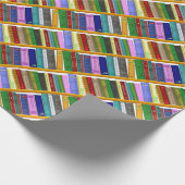 lezen van boekenbibliotheek cadeaupapier (Hoek)