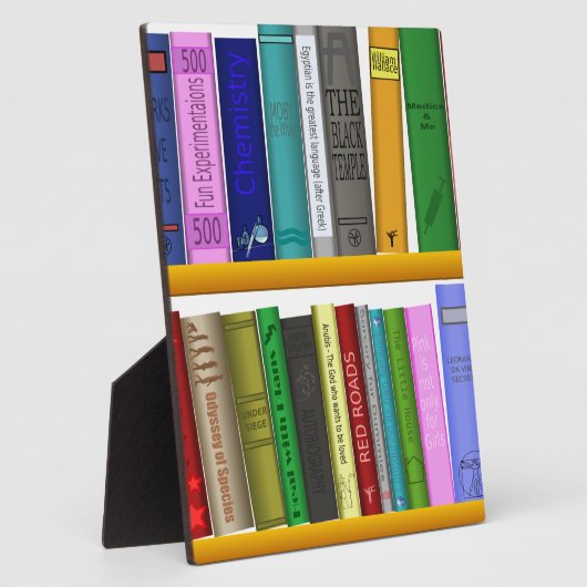 lezen van boekenbibliotheek fotoplaat (Zijkant)