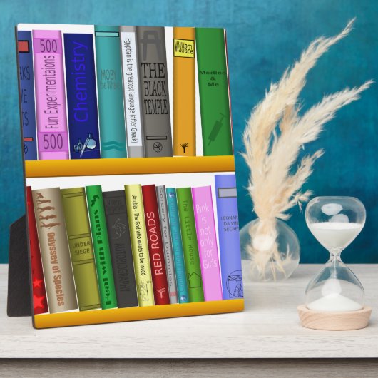 lezen van boekenbibliotheek fotoplaat (Zijkant)