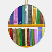 lezen van boekenbibliotheek keramisch ornament (Links)