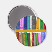 lezen van boekenbibliotheek magneet (Voorkant / Achterkant)