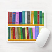 lezen van boekenbibliotheek muismat (Met muis)