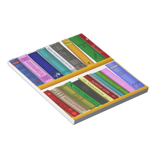 lezen van boekenbibliotheek notitieblok (Schuin)