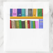 lezen van boekenbibliotheek rechthoekige sticker (Tas)