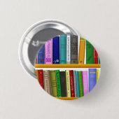 lezen van boekenbibliotheek ronde button 5,7 cm (Voorkant /achterkant)