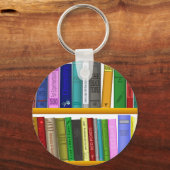 lezen van boekenbibliotheek sleutelhanger (Voorkant)