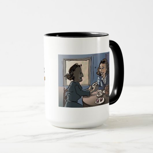 Lezen van de bladeren Mok (Voorkant rechts)