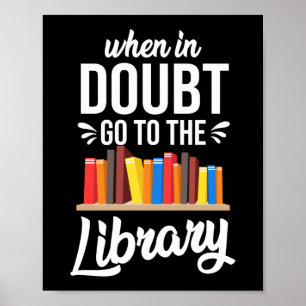 Lezen van de literatuur van het boek wanneer in tw poster